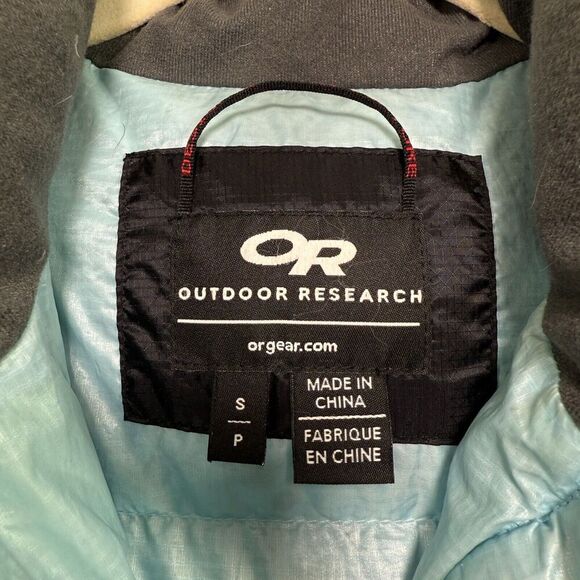 Outdoor Research Jacket Women S Black Puffer Goose Down Feather Quilted Gorpcore - Picture 3 of 11